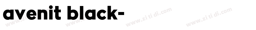 avenit black字体转换 avenit black字体转换